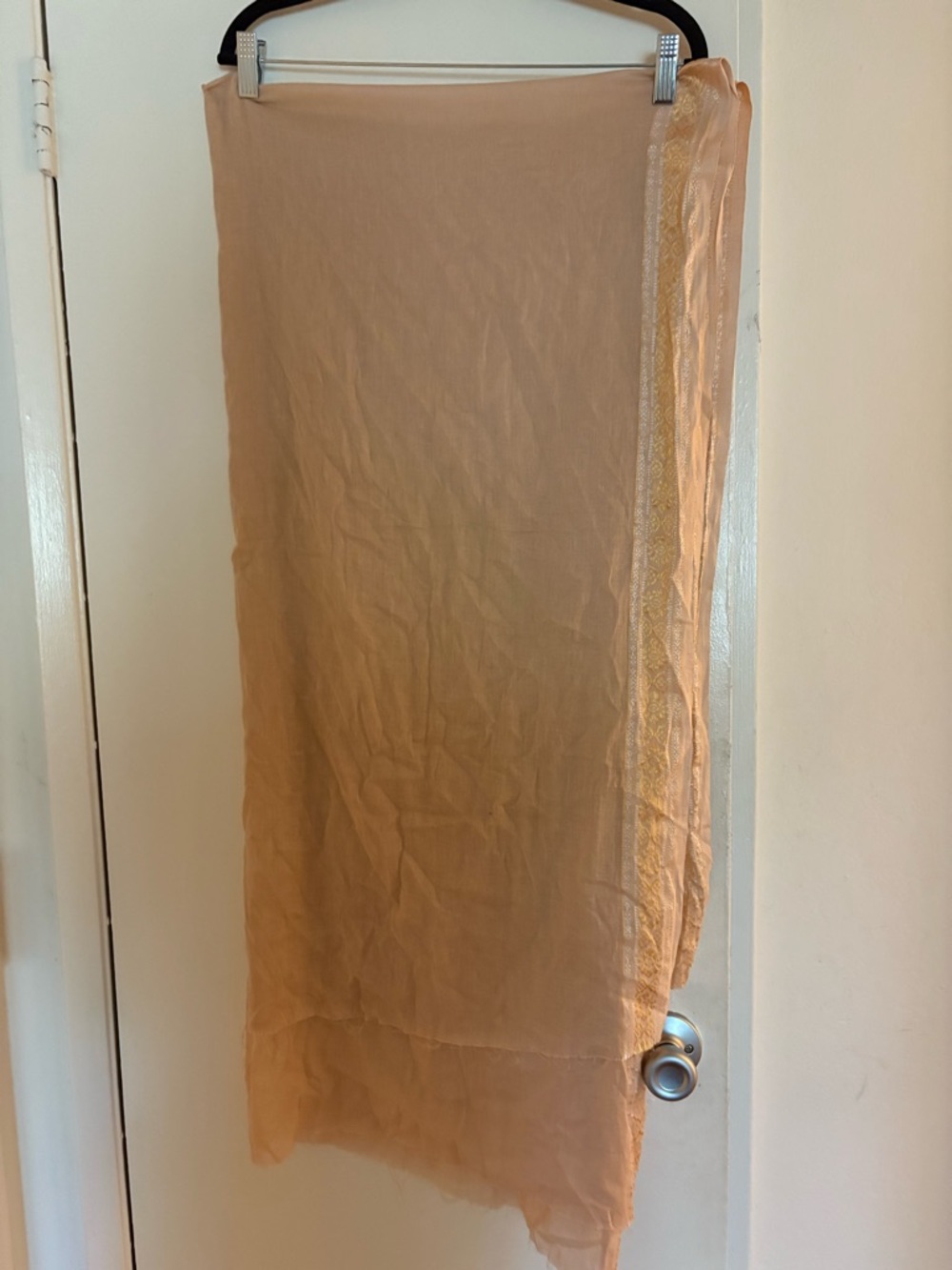 Light Peach dupatta